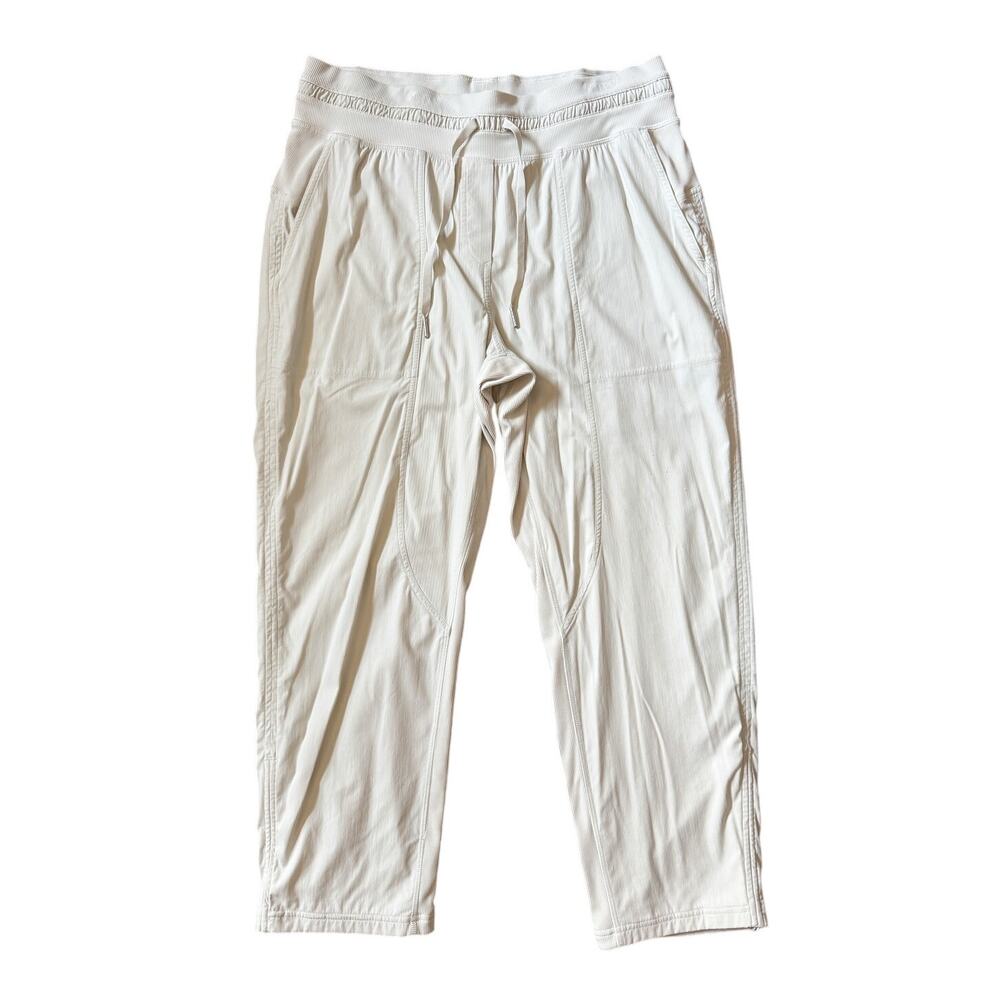Lululemon Studio Pants II Cream Athleisure Activewear Drawstring Everyday Basics